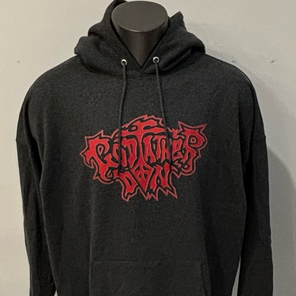 GODFATHER DON CHARCOAL GRAY HOODIE 3XL HIP HOP